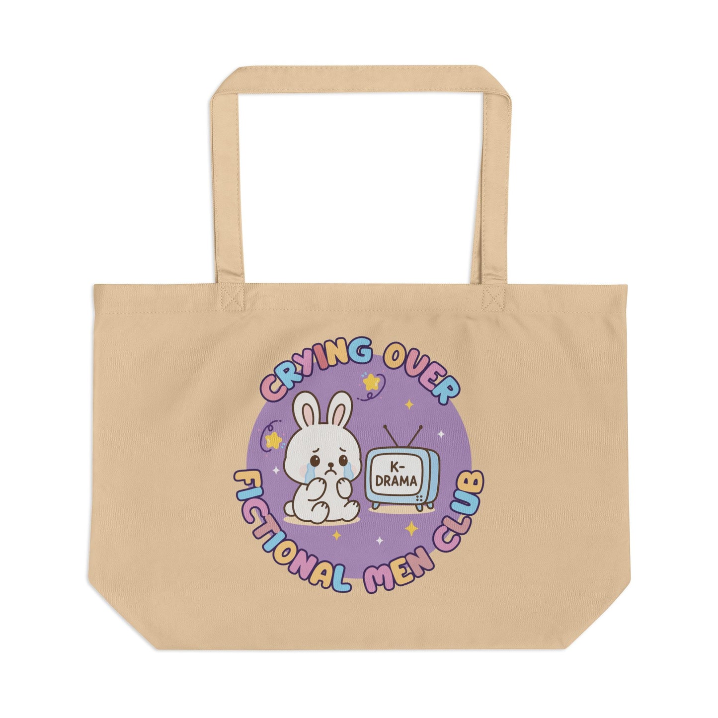 Crying Over Fictional Men Club Eco Tote Bag (L)