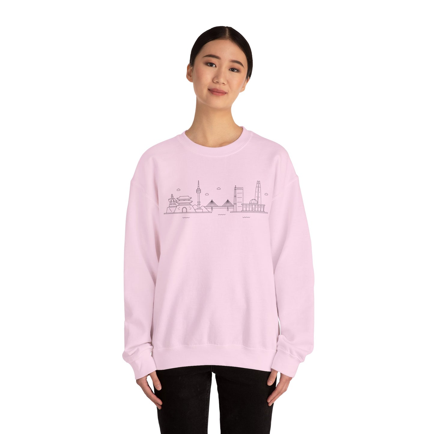 Seoul Skyline Unisex Crewneck Sweatshirt
