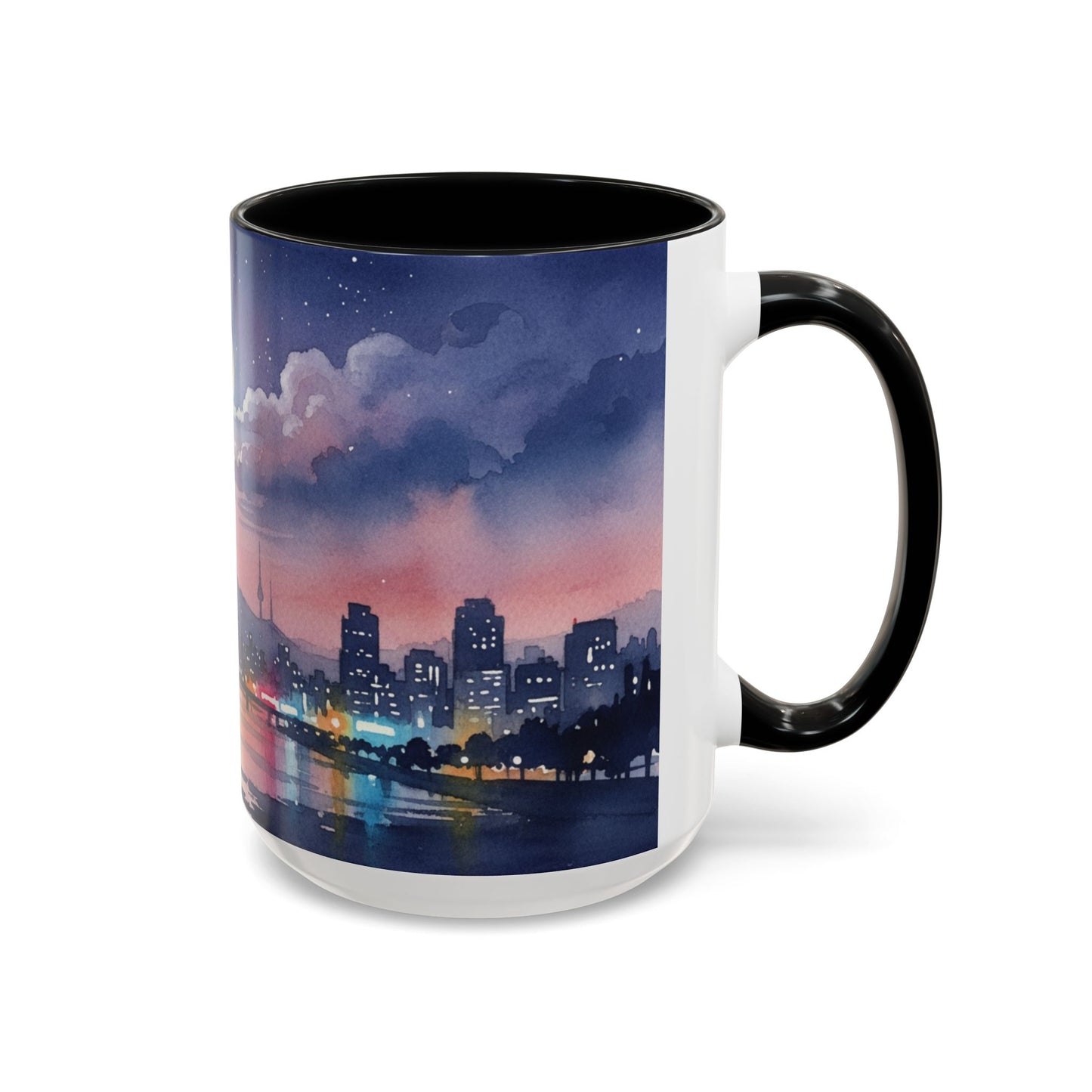 Seoul Skyline Mug | Korean Aesthetic Cup | Cozy K-drama Inspired Gift
