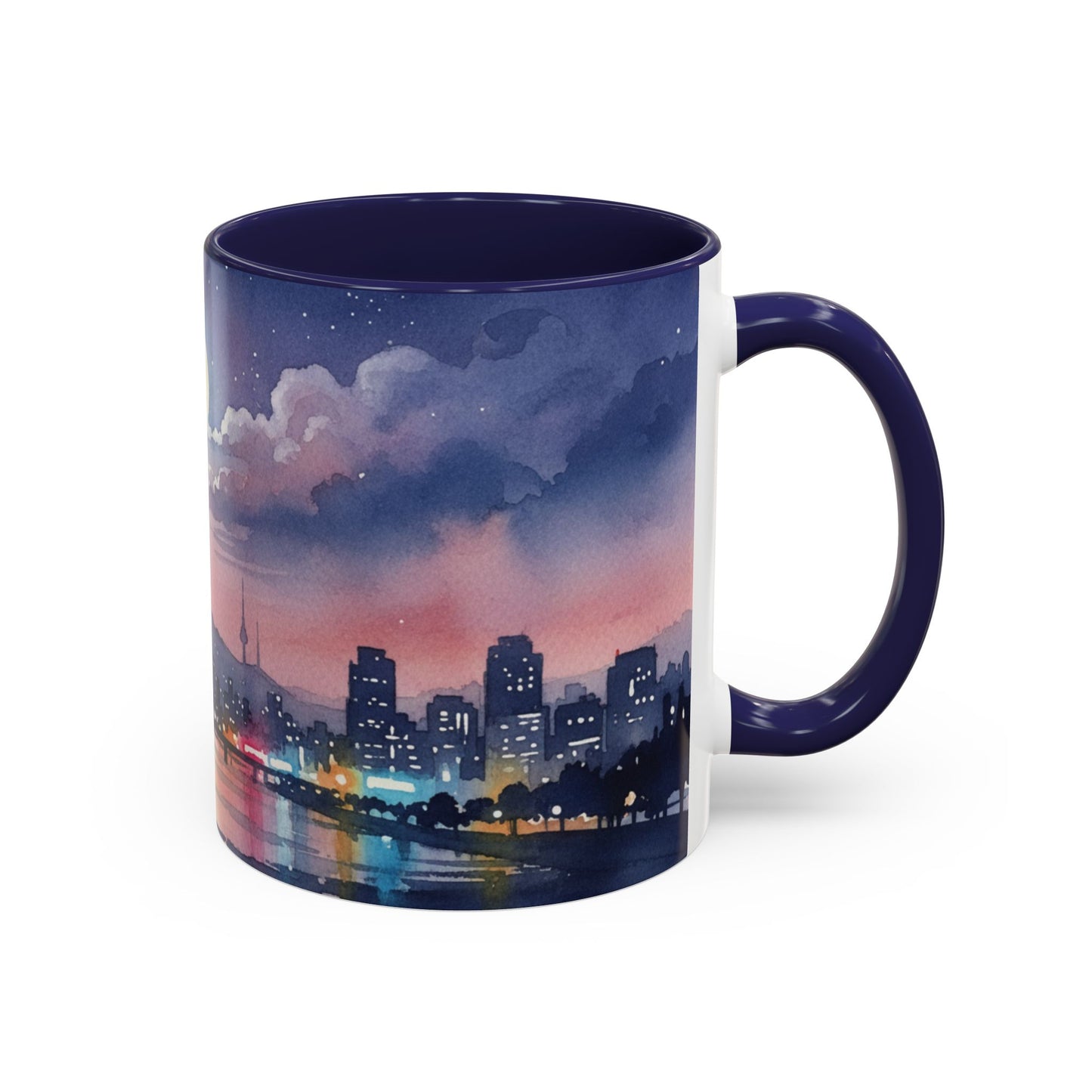 Seoul Skyline Mug | Korean Aesthetic Cup | Cozy K-drama Inspired Gift