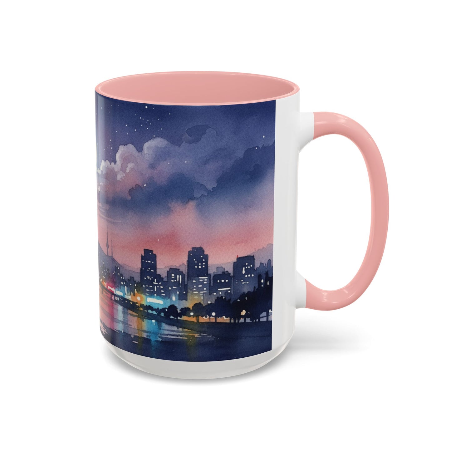 Seoul Skyline Mug | Korean Aesthetic Cup | Cozy K-drama Inspired Gift