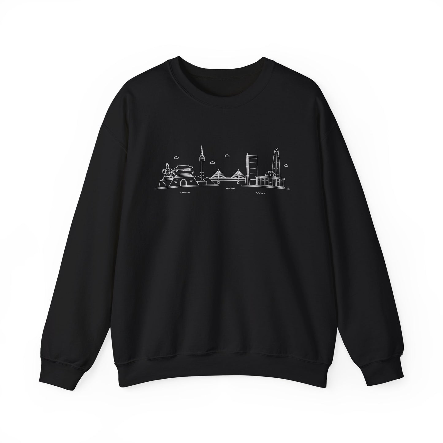 Seoul Skyline Unisex Crewneck Sweatshirt