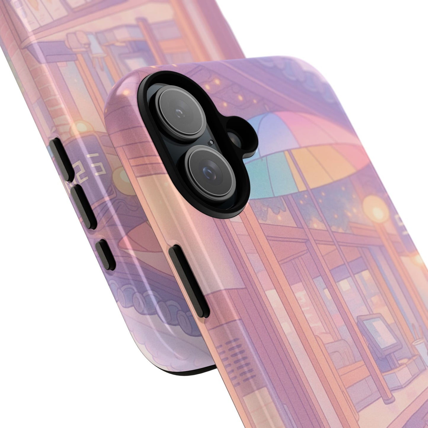 Pastel Café Phone Case — Cute Aesthetic City Shop iPhone Cover