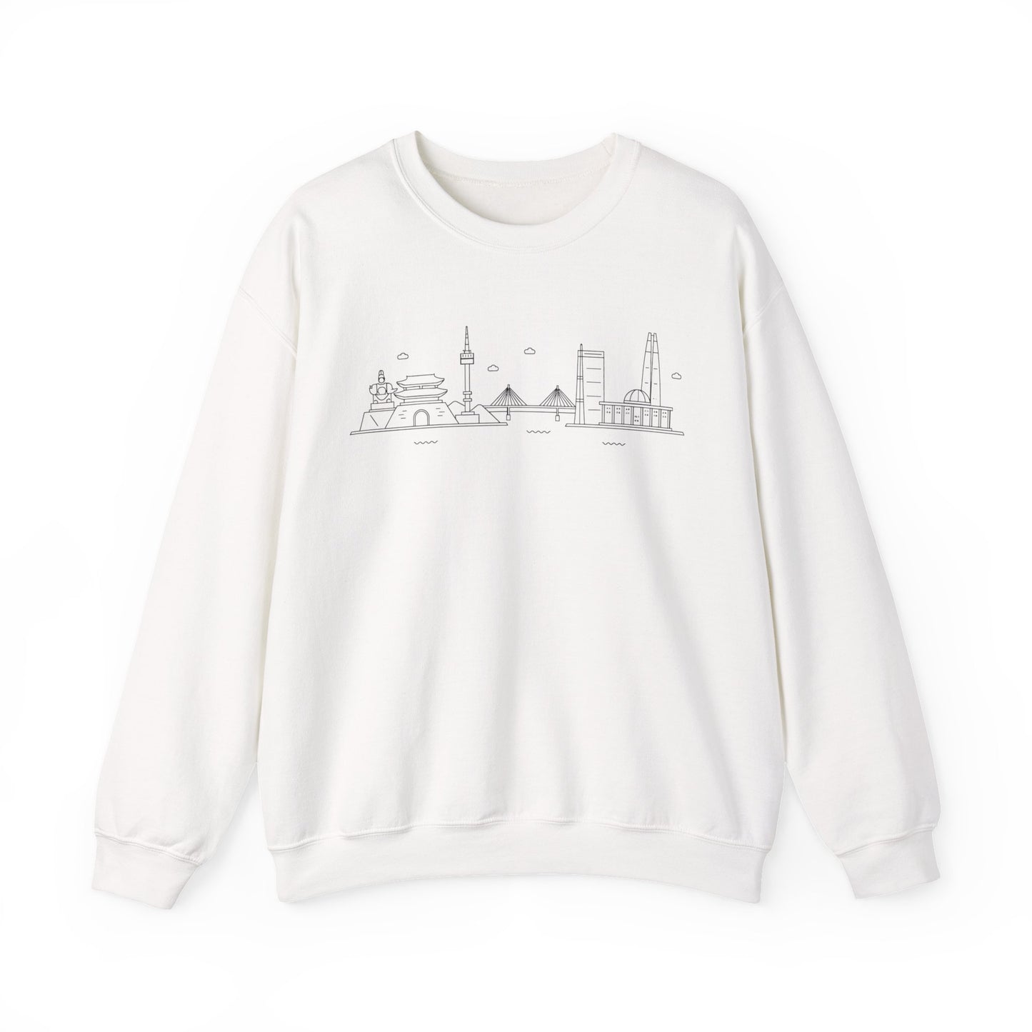 Seoul Skyline Unisex Crewneck Sweatshirt