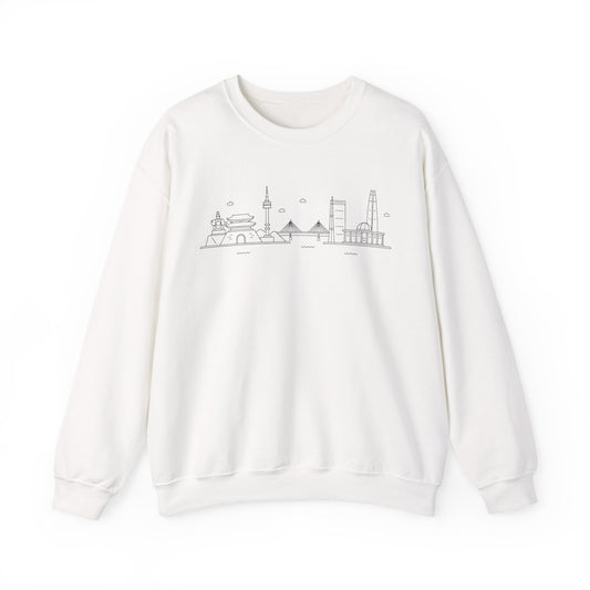 Seoul Skyline Unisex Crewneck Sweatshirt