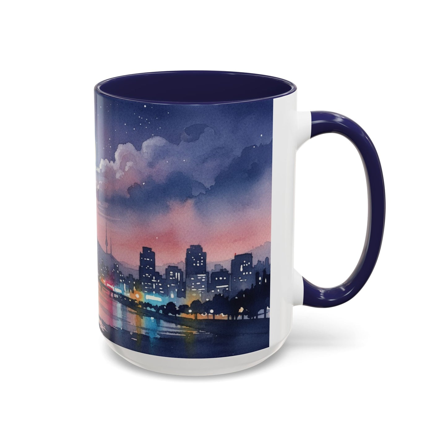 Seoul Skyline Mug | Korean Aesthetic Cup | Cozy K-drama Inspired Gift