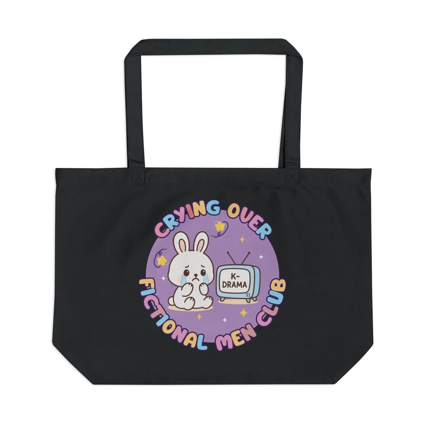 Crying Over Fictional Men Club Eco Tote Bag (L)
