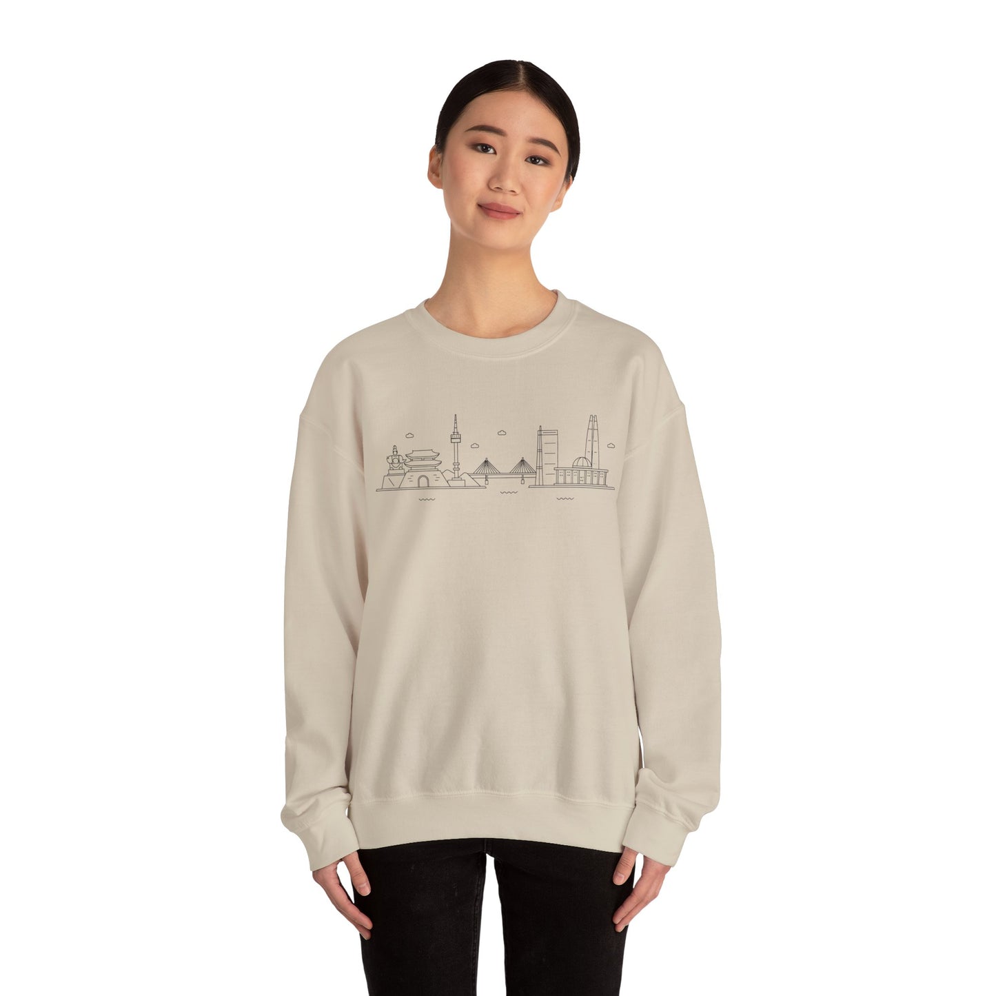 Seoul Skyline Unisex Crewneck Sweatshirt
