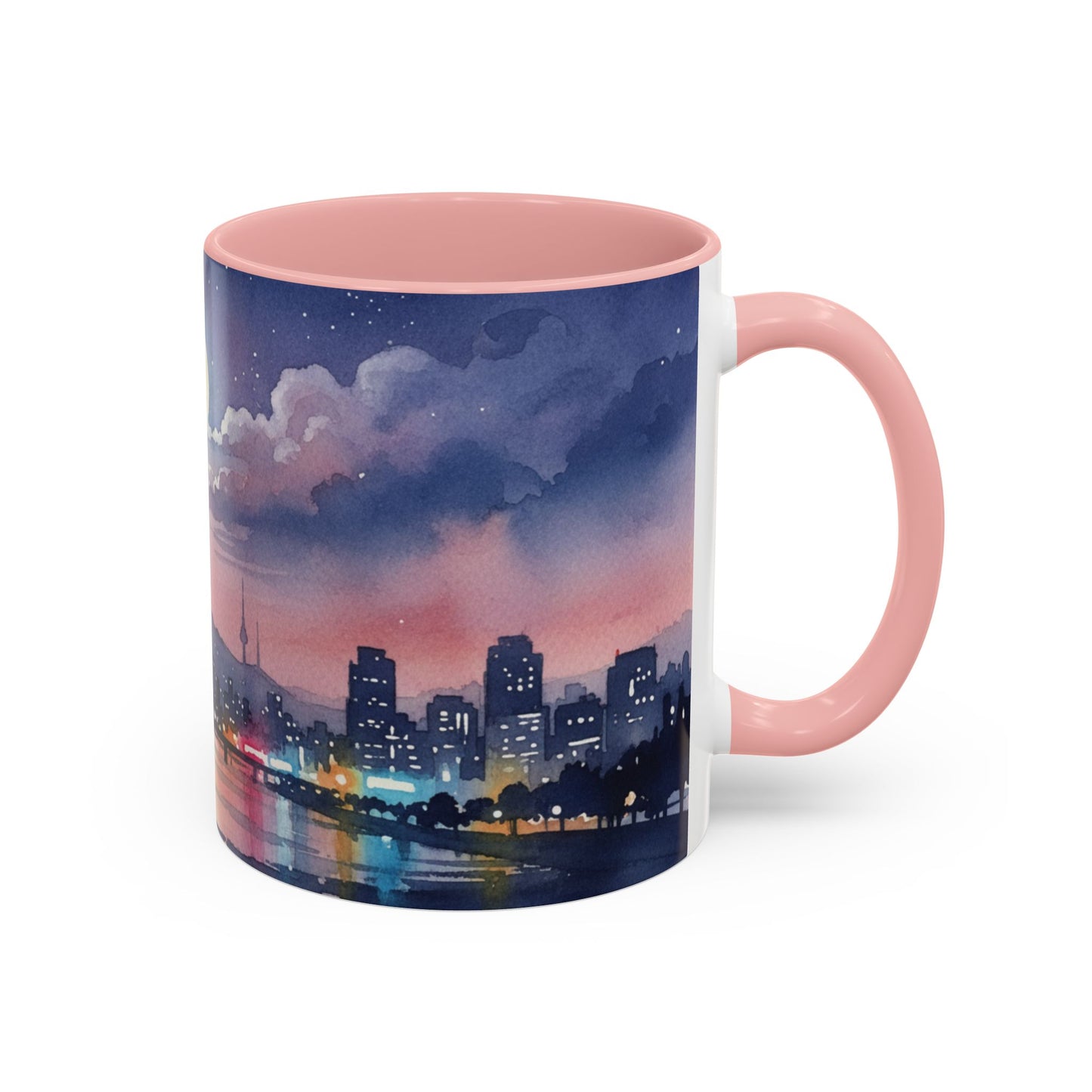 Seoul Skyline Mug | Korean Aesthetic Cup | Cozy K-drama Inspired Gift
