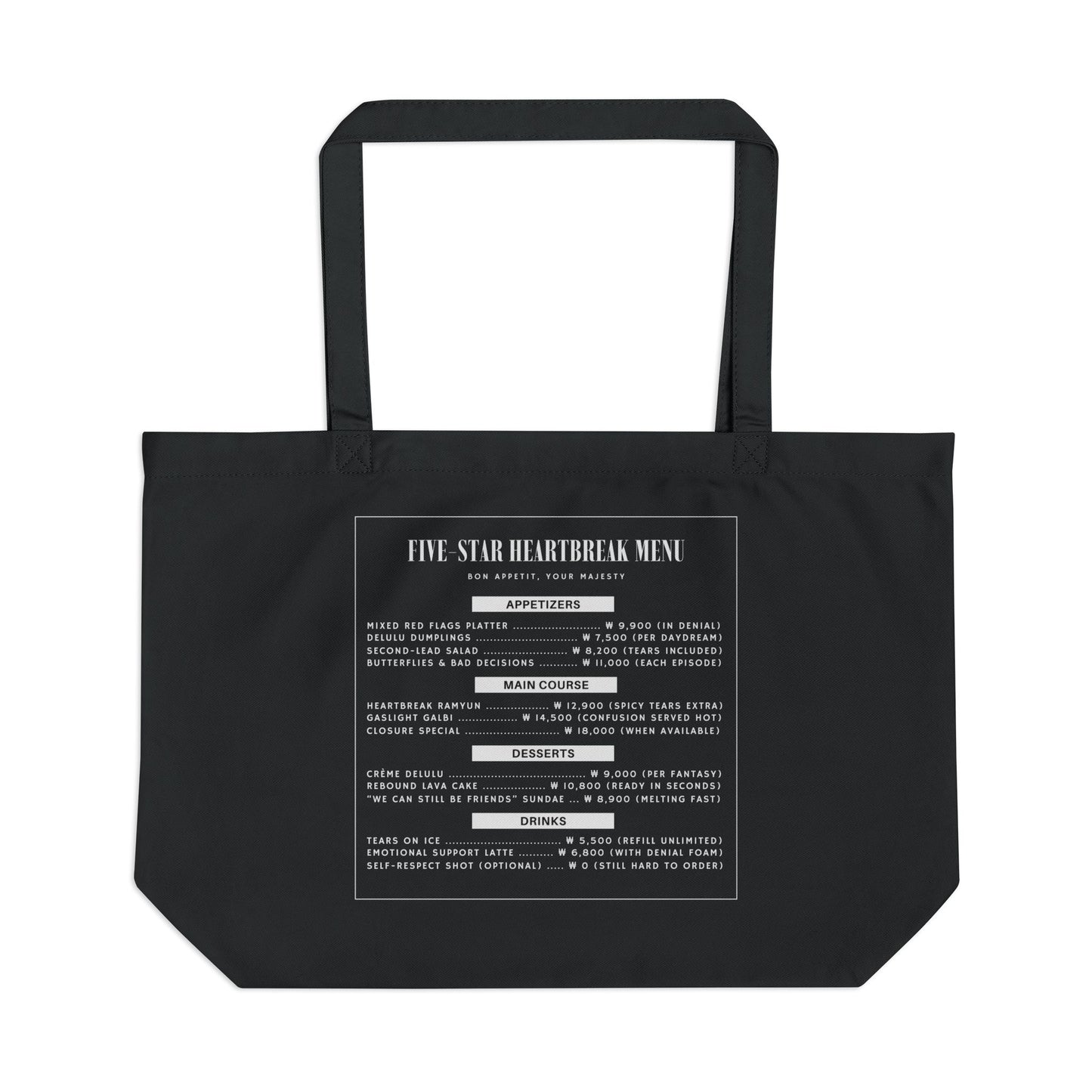 Five-Star Heartbreak Menu Eco Tote Bag (L)
