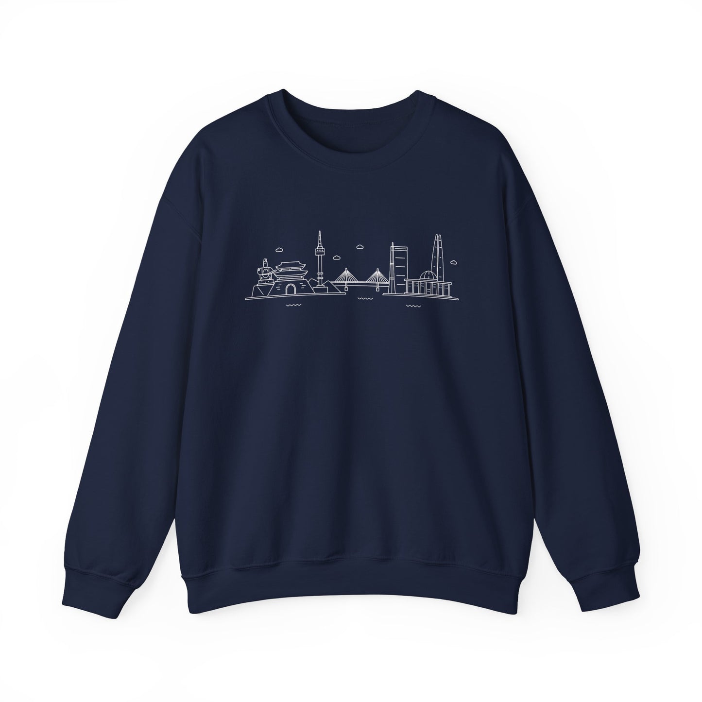Seoul Skyline Unisex Crewneck Sweatshirt