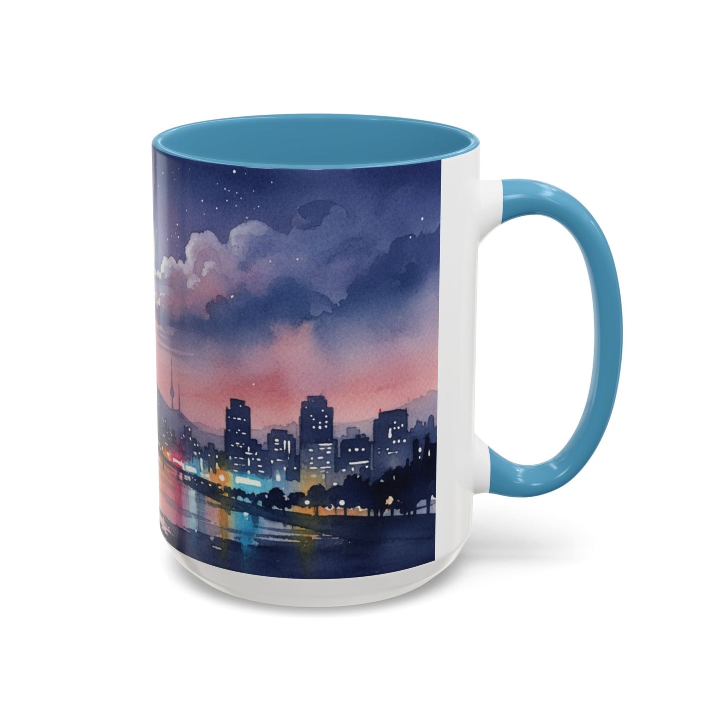 Seoul Skyline Mug | Korean Aesthetic Cup | Cozy K-drama Inspired Gift