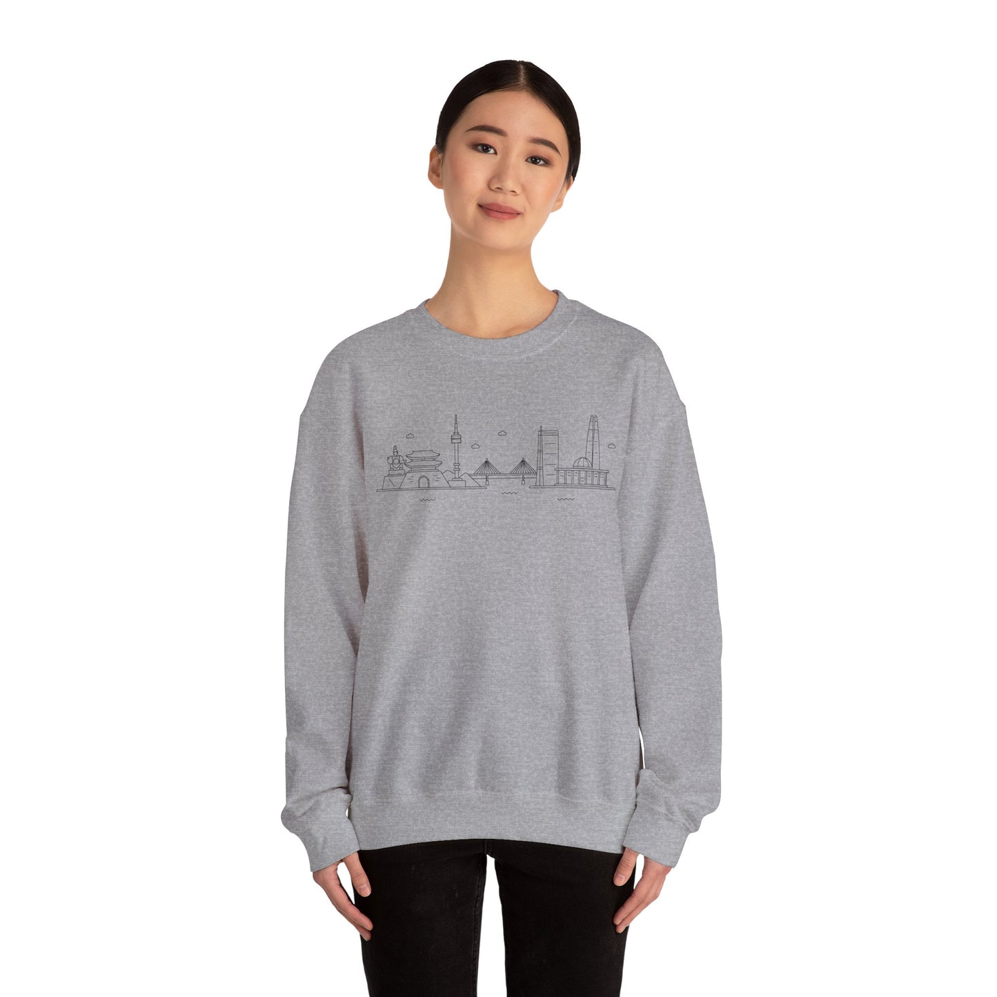 Seoul Skyline Unisex Crewneck Sweatshirt