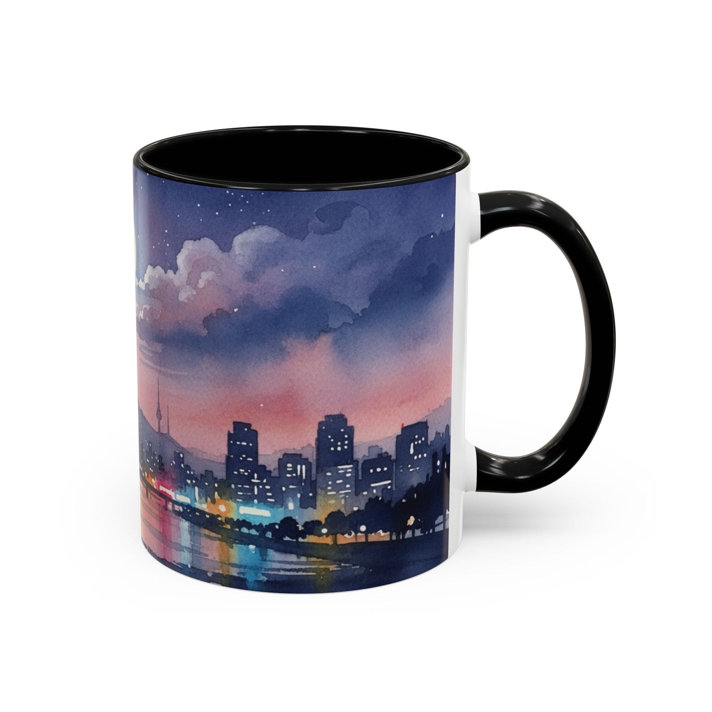 Seoul Skyline Mug | Korean Aesthetic Cup | Cozy K-drama Inspired Gift