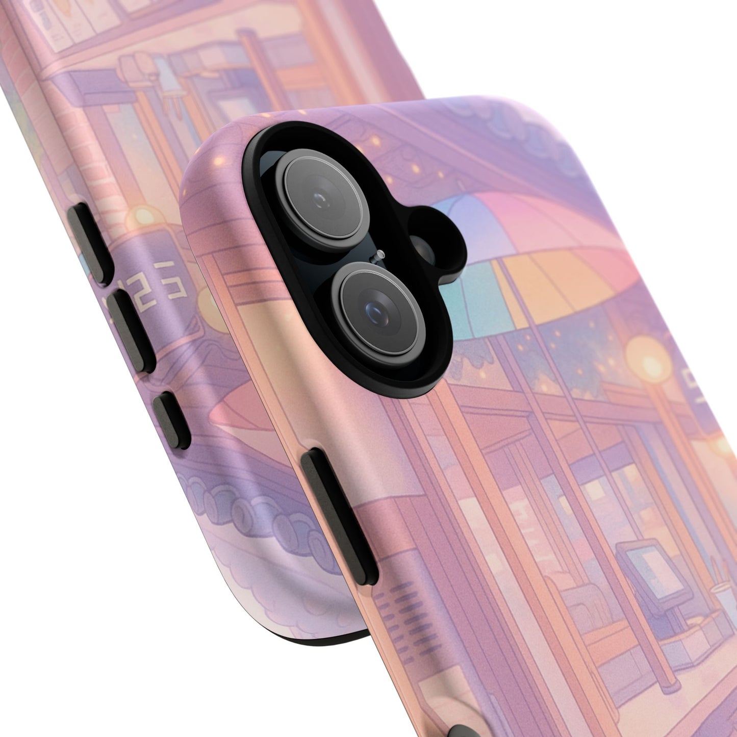 Pastel Café Phone Case — Cute Aesthetic City Shop iPhone Cover