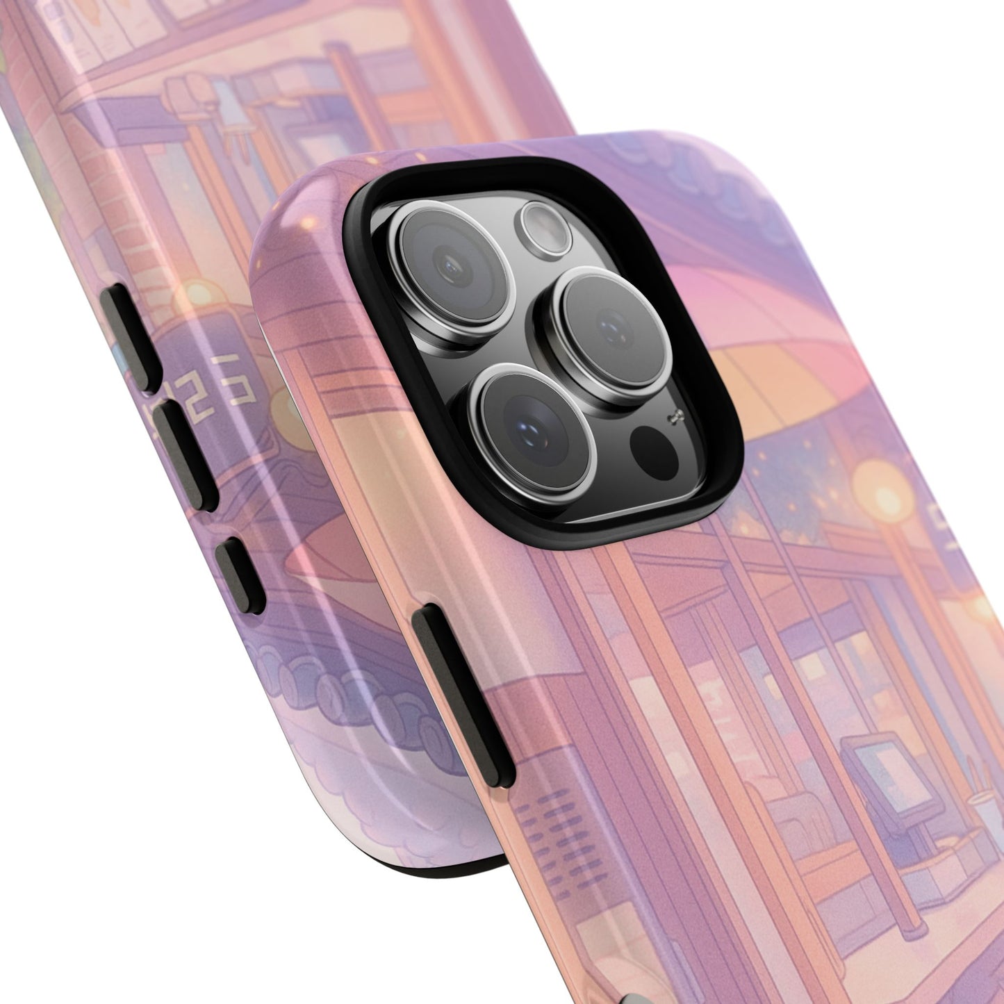 Pastel Café Phone Case — Cute Aesthetic City Shop iPhone Cover