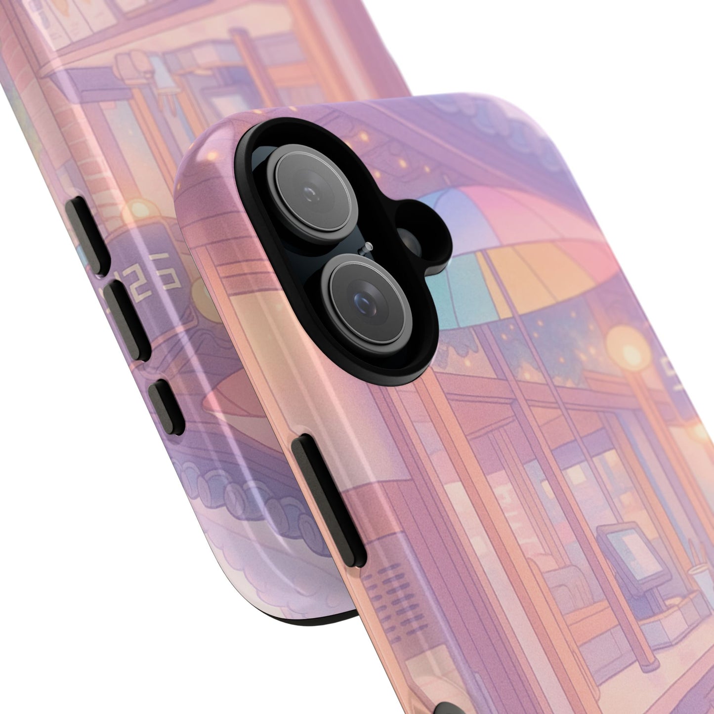 Pastel Café Phone Case — Cute Aesthetic City Shop iPhone Cover