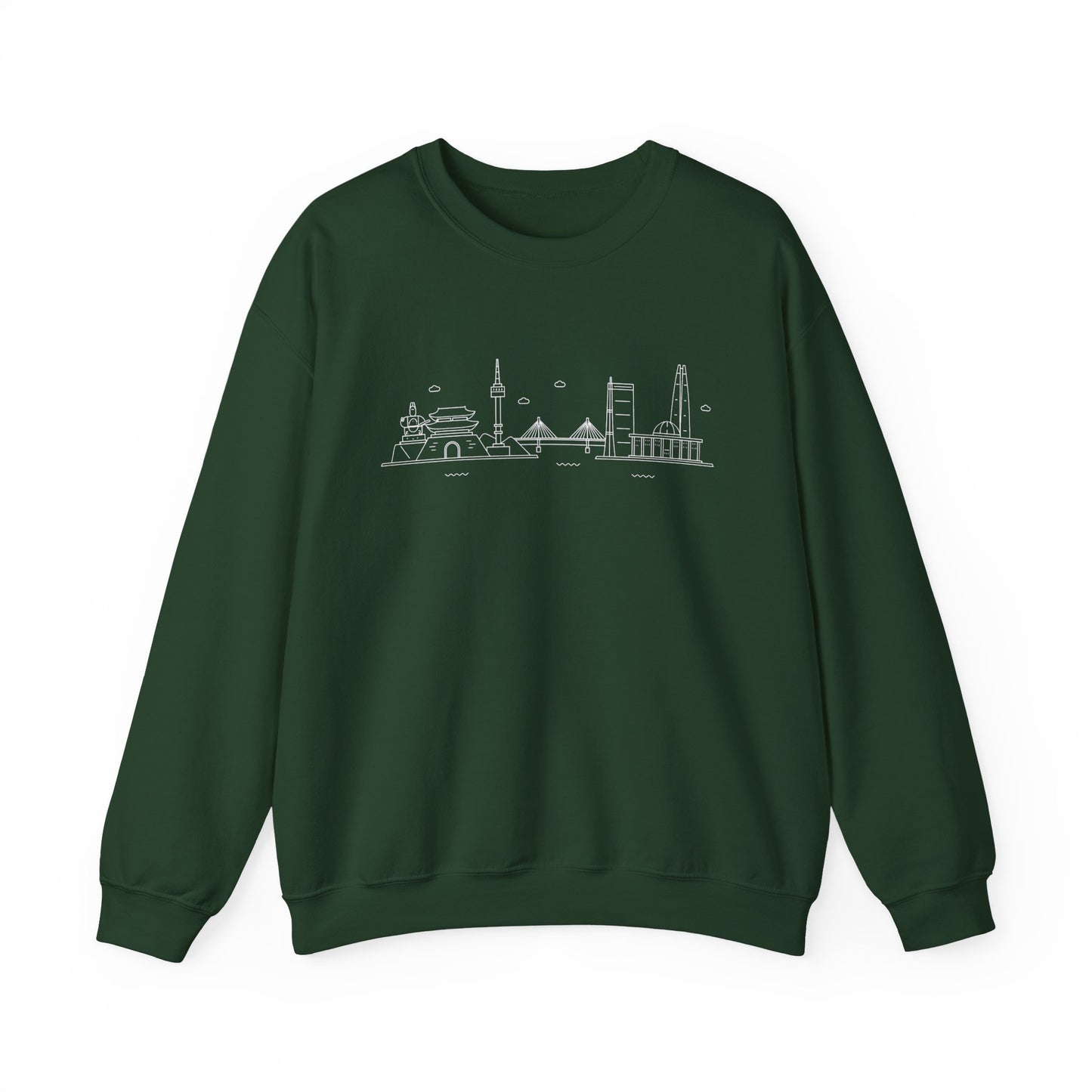 Seoul Skyline Unisex Crewneck Sweatshirt