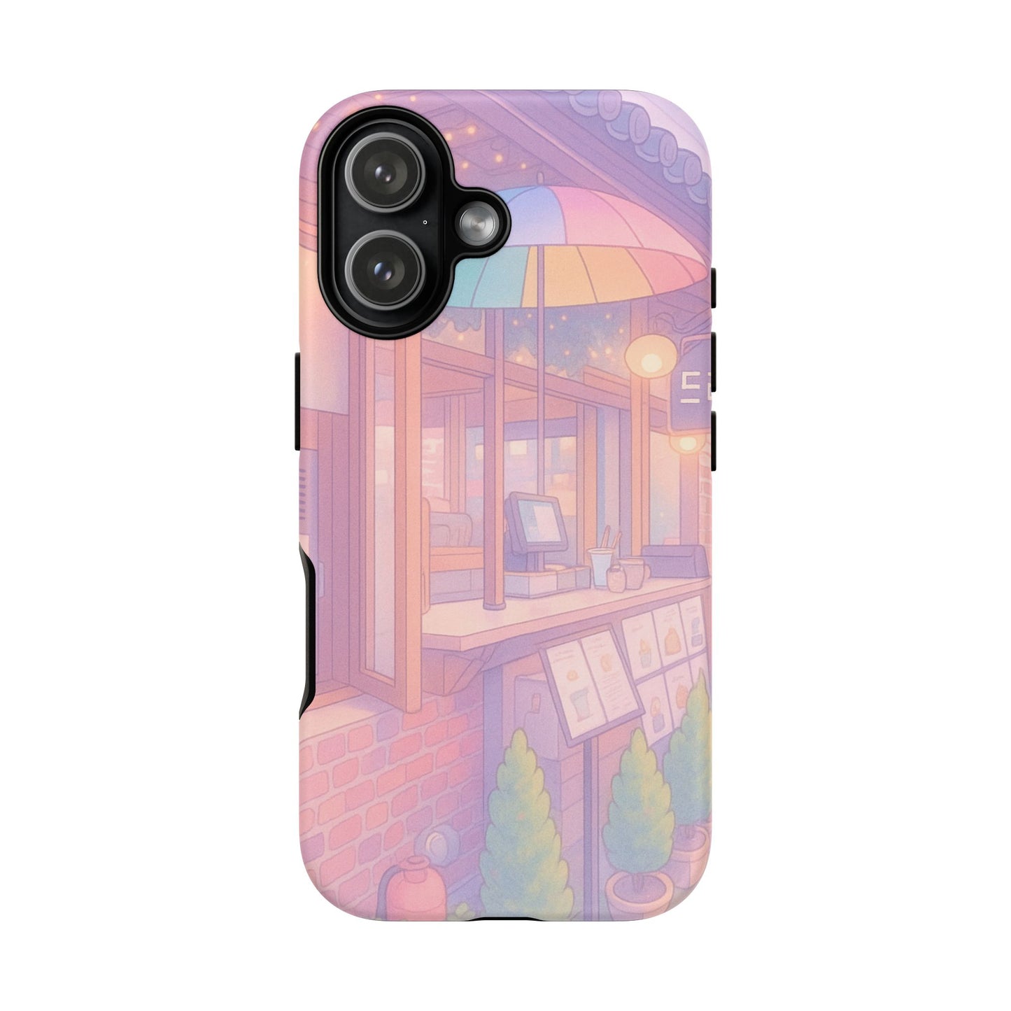 Pastel Café Phone Case — Cute Aesthetic City Shop iPhone Cover