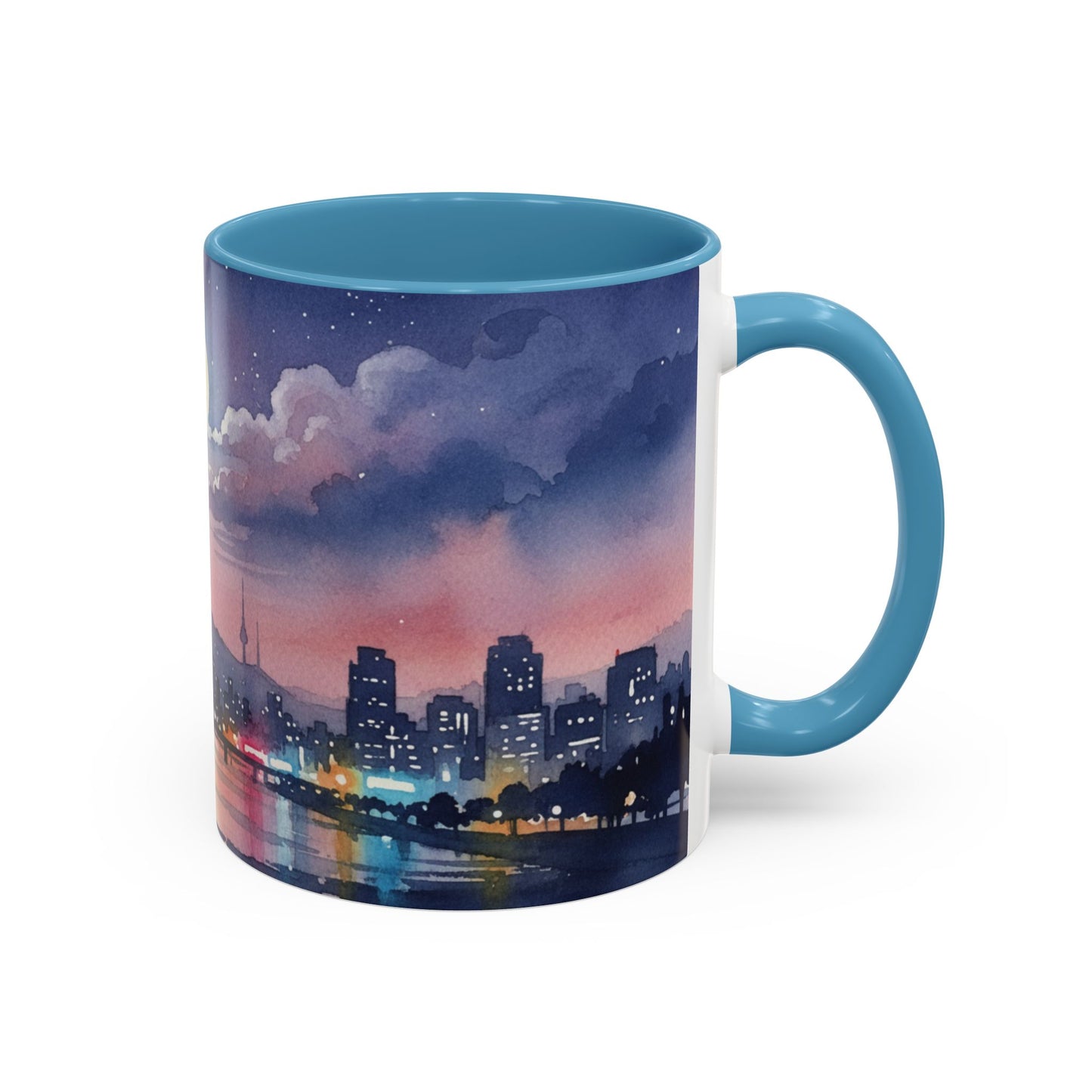 Seoul Skyline Mug | Korean Aesthetic Cup | Cozy K-drama Inspired Gift