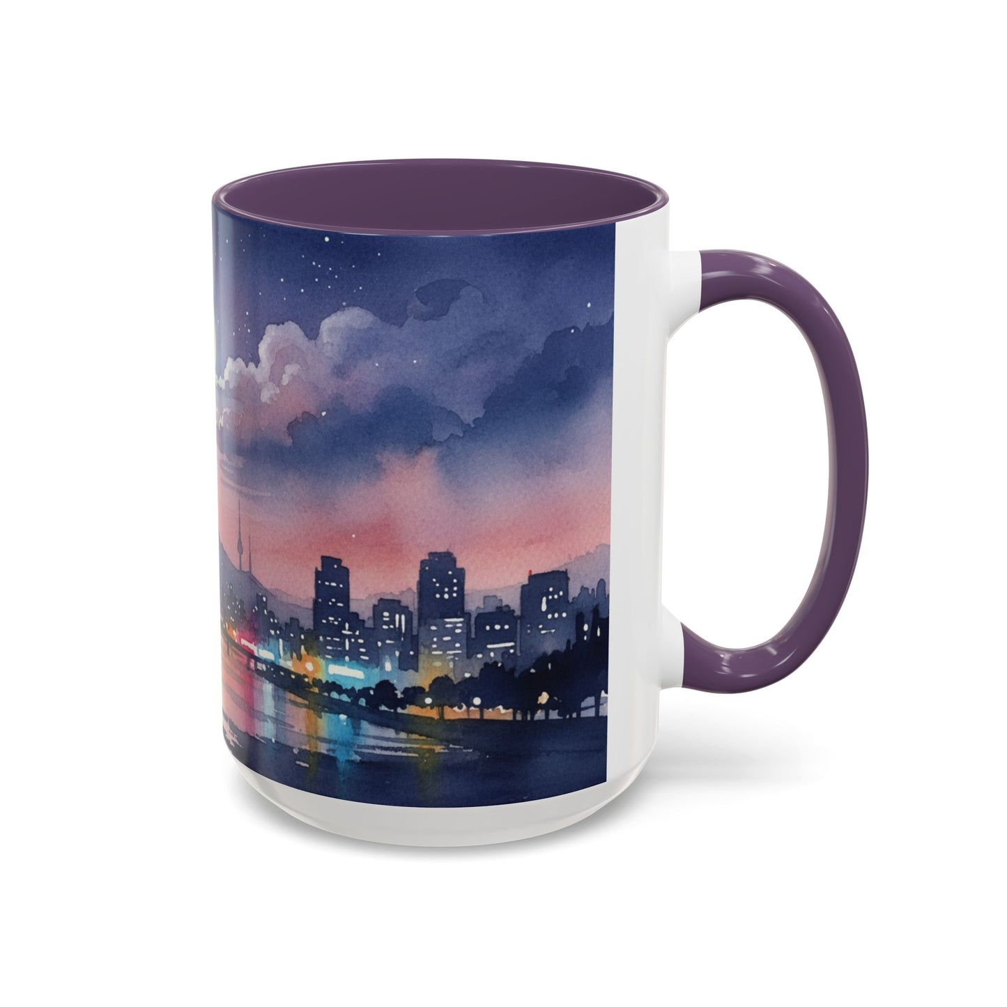 Seoul Skyline Mug | Korean Aesthetic Cup | Cozy K-drama Inspired Gift