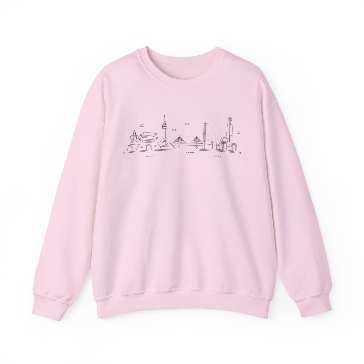 Seoul Skyline Unisex Crewneck Sweatshirt