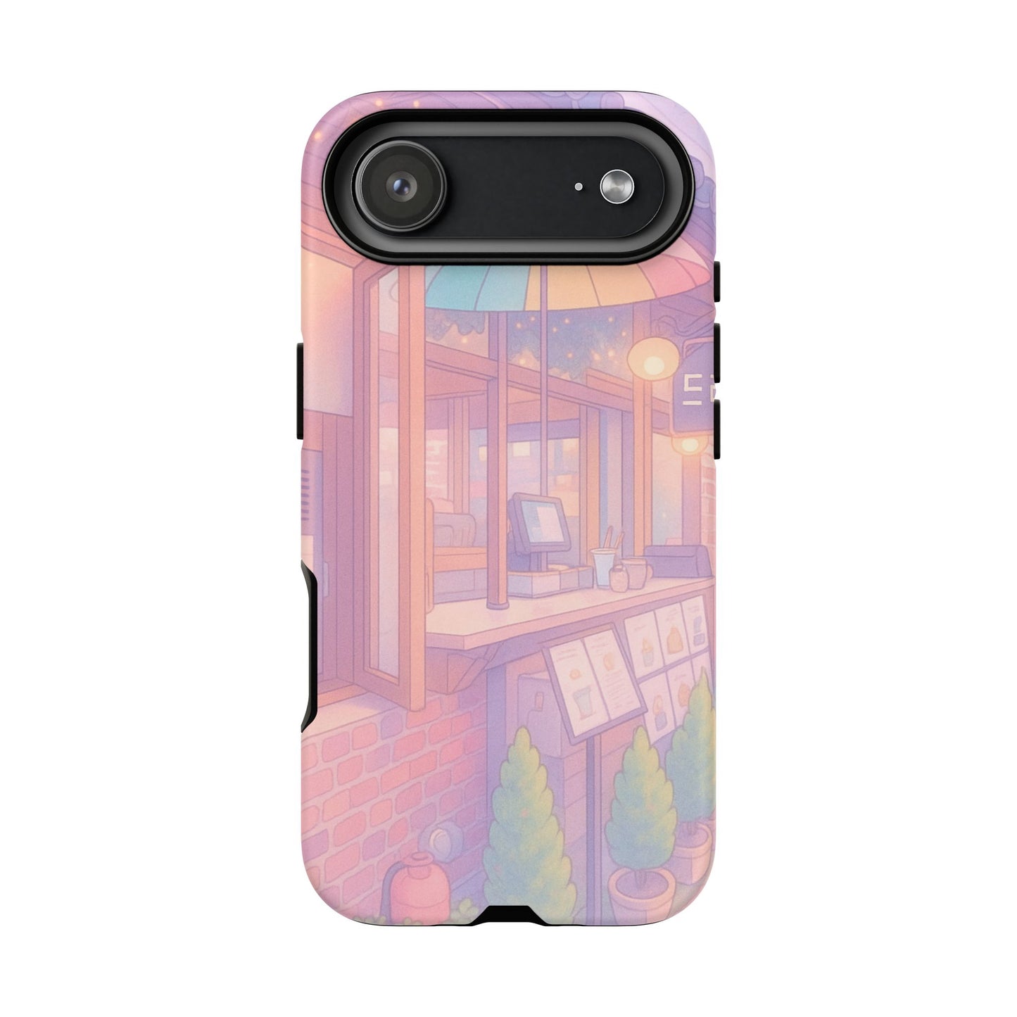 Pastel Café Phone Case — Cute Aesthetic City Shop iPhone Cover