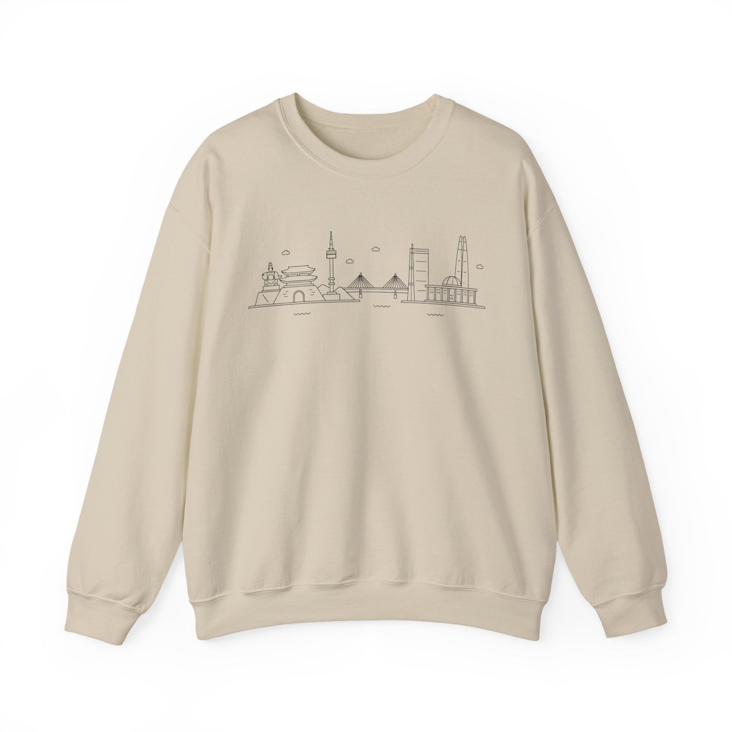 Seoul Skyline Unisex Crewneck Sweatshirt